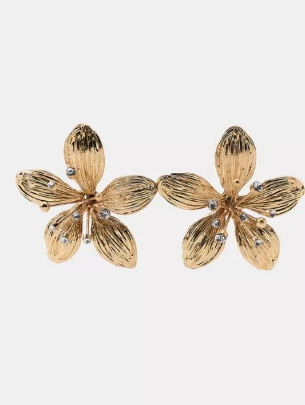 Zara Flower Jeweled Earrings